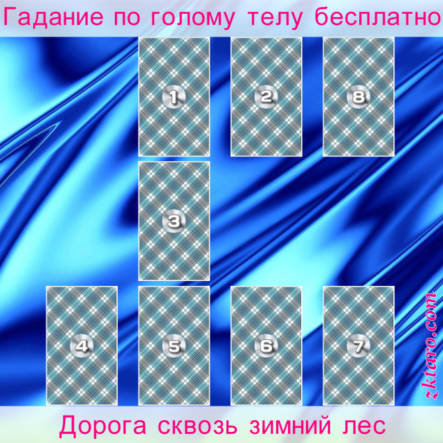 Расклад Таро Дорога сквозь зимний лес, пути, идти, внешние, вперед, кверент, мешающие, которая, двигаться, опасность