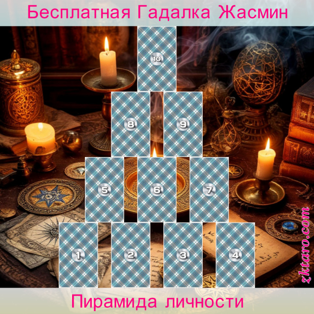 Расклад Таро Пирамида личности, вопрошающего, сторона, личности, себе, человека, повседневность, мечты, фантазии, каждого